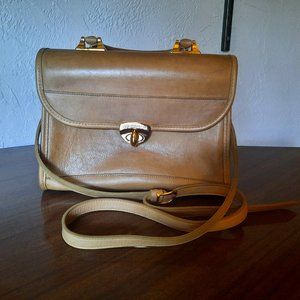 French Luggage Company Tan Leather Handbag